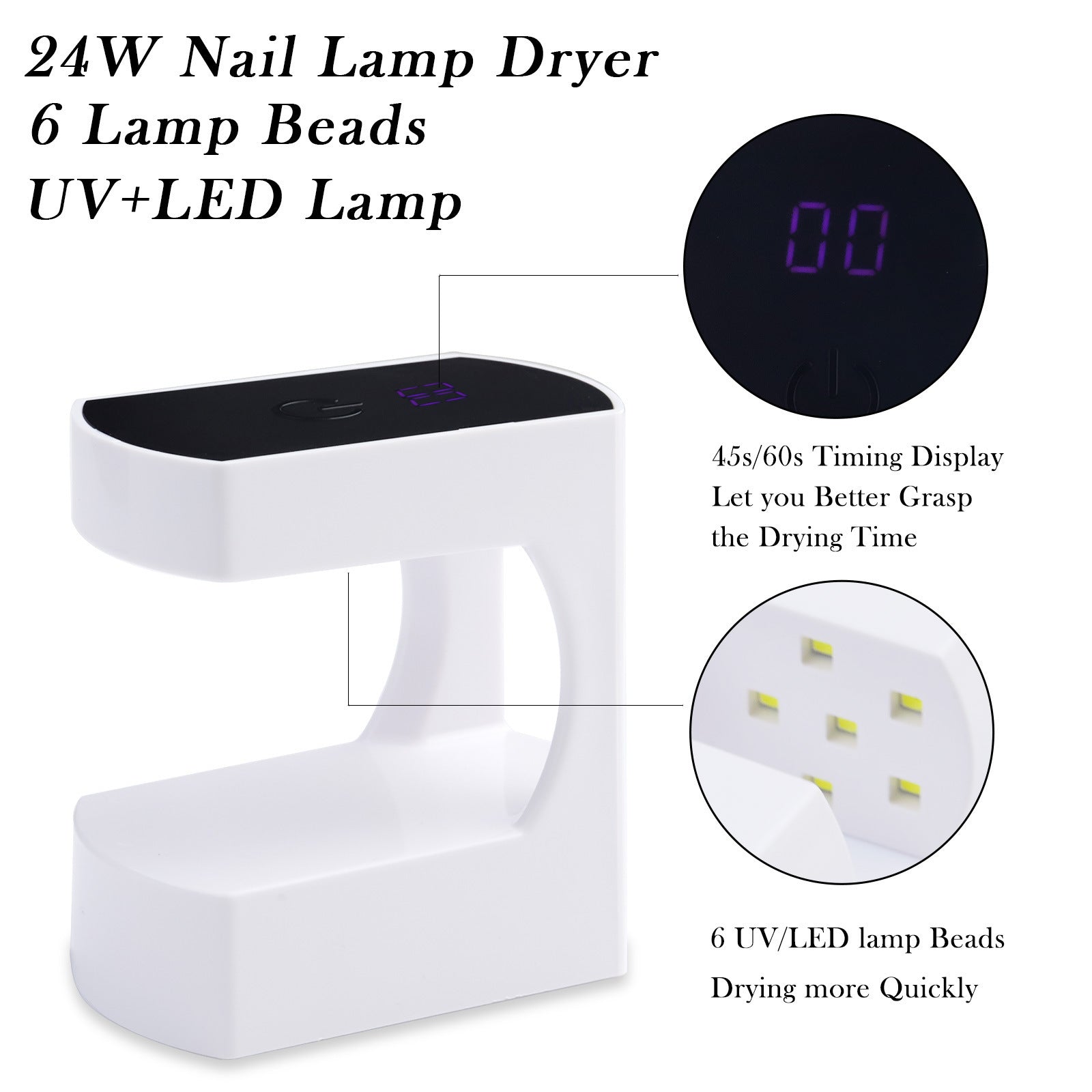 USB Mini Hot Lamp Small Q8 Nail Tip Lamp