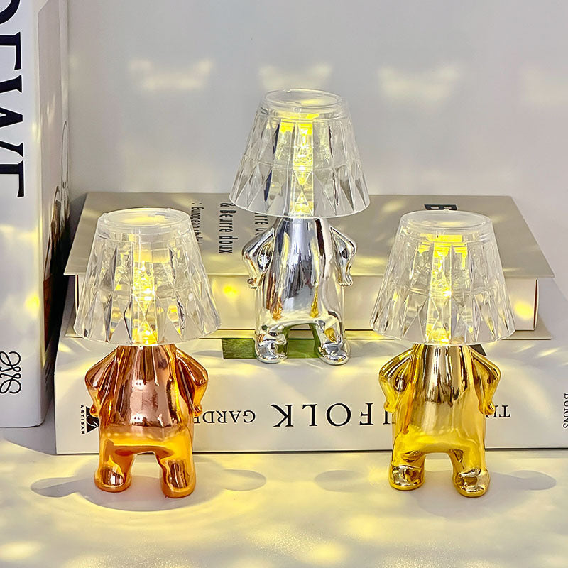 Crystal Glow LED Night Lamp