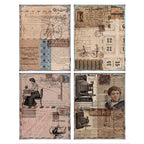 Retro Style Base Material Journal Stickers