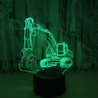 Excavator 3D Lamp