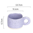 Candy Color 280ml Ceramic Mug with Handle