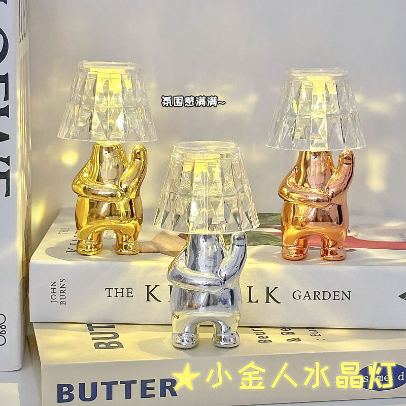 Crystal Glow LED Night Lamp