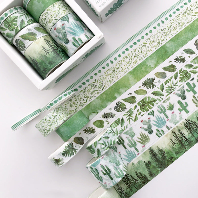 8 Combination Boxed Japanese Paper Journal Tape