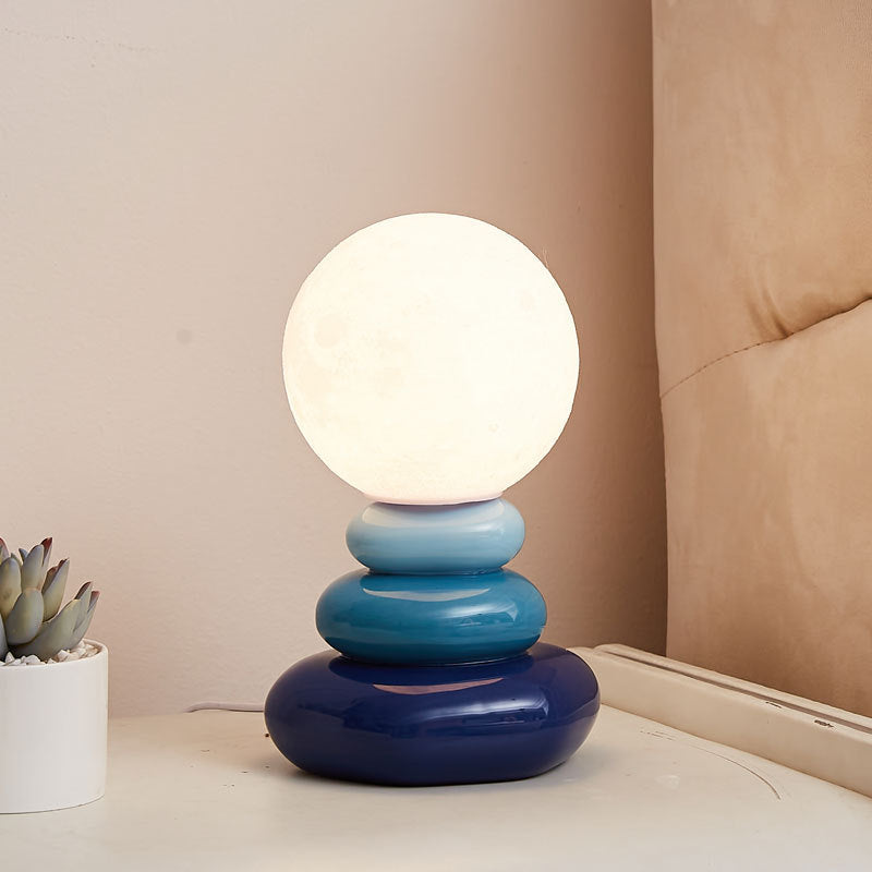 Colourful Pebble Night Lamp for Bedroom