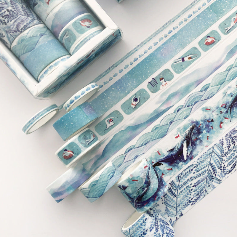 8 Combination Boxed Japanese Paper Journal Tape
