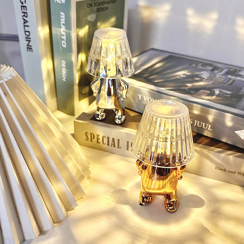 Crystal Glow LED Night Lamp