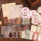 Junk journal retro material mixing package
