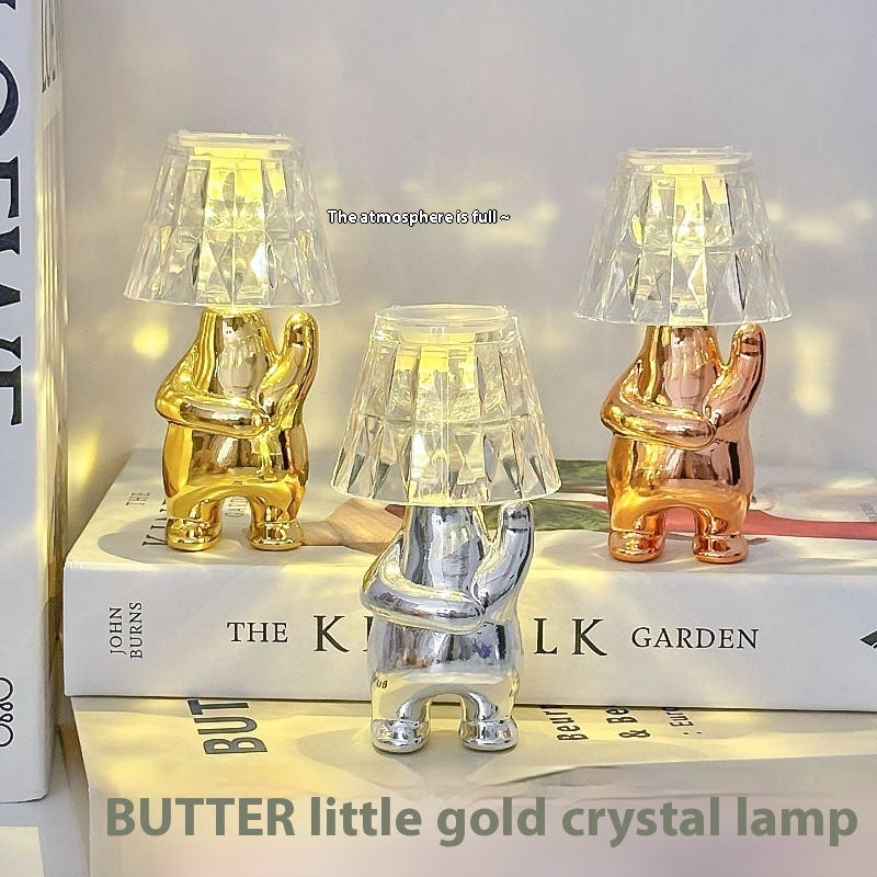 Crystal Glow LED Night Lamp