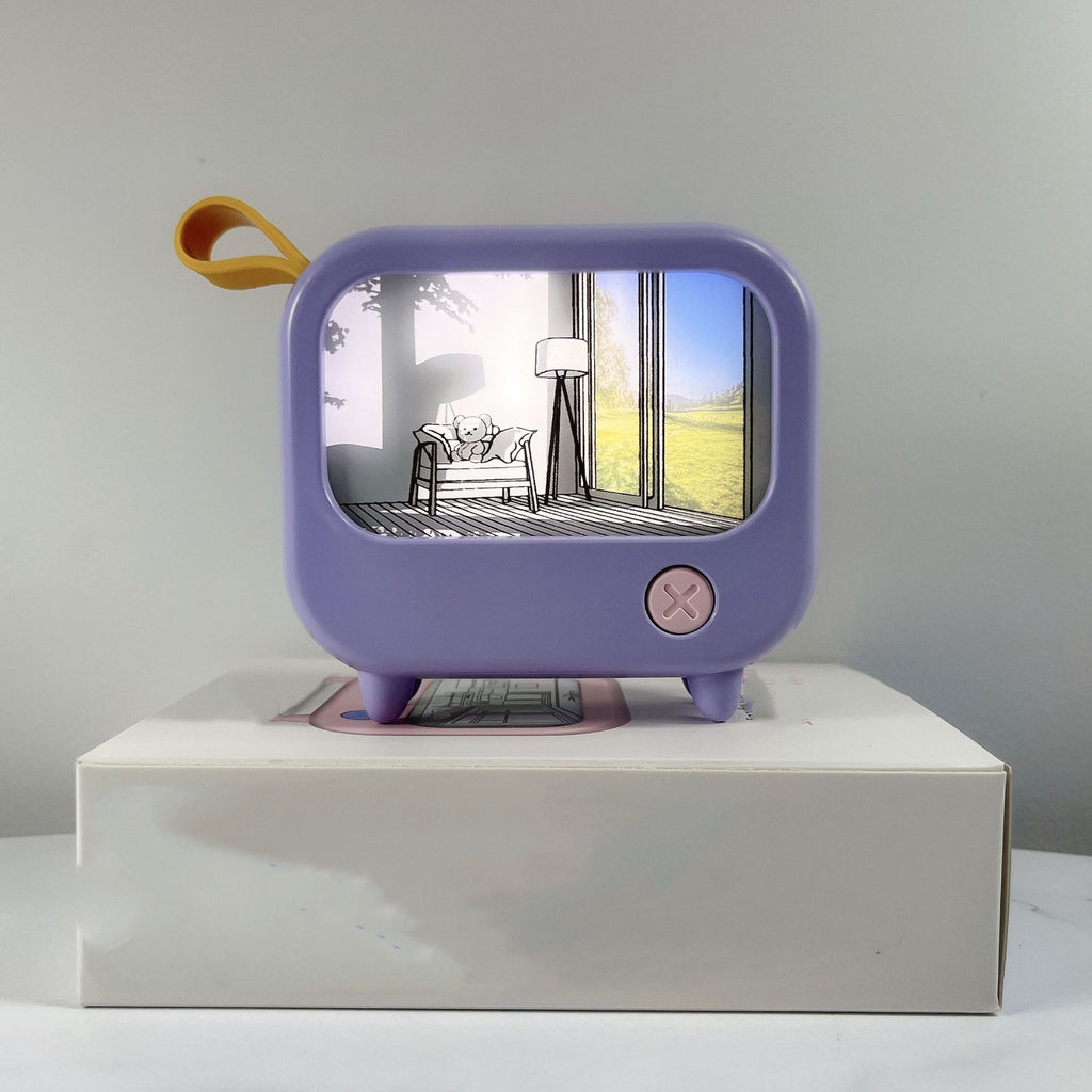 Retro TV Small Night Lamp – LED Ambient Sleeping Light