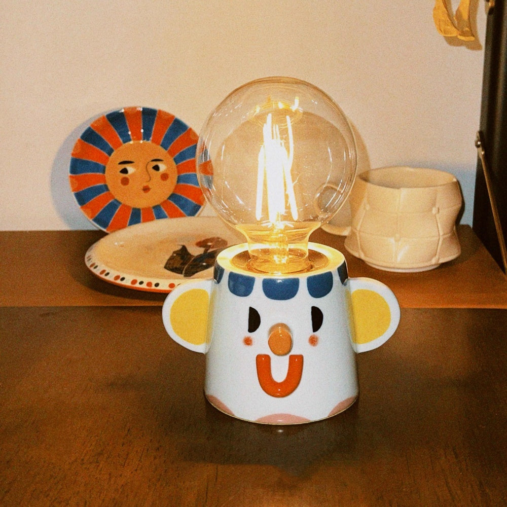 Handmade Ceramic Lamp Creative Decoration Bedside Lamp