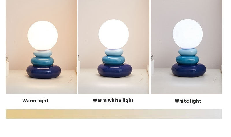 Colourful Pebble Night Lamp for Bedroom
