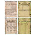Retro Style Base Material Journal Stickers