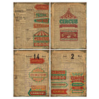 Retro Style Base Material Journal Stickers