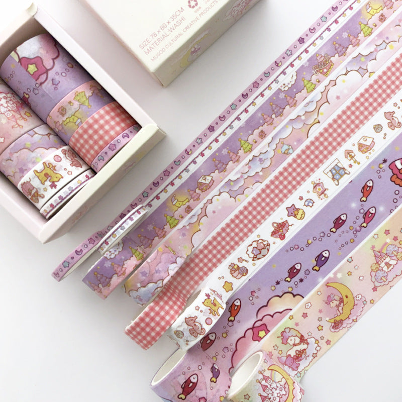 8 Combination Boxed Japanese Paper Journal Tape